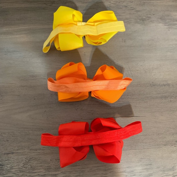 Ribbon Hair Bow Elastic Headband Set of 6, new - Picture 4 of 8